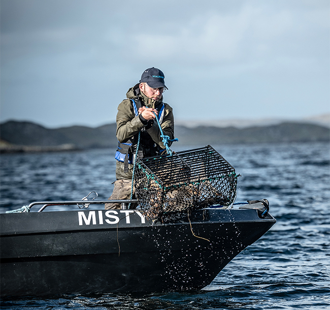 Luxury Experiences at SCALISCRO estate, Lobster Potting Scotland